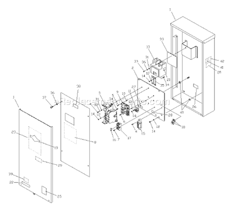 Page B Diagram and Parts List for 071011-1  Briggs and Stratton Generator